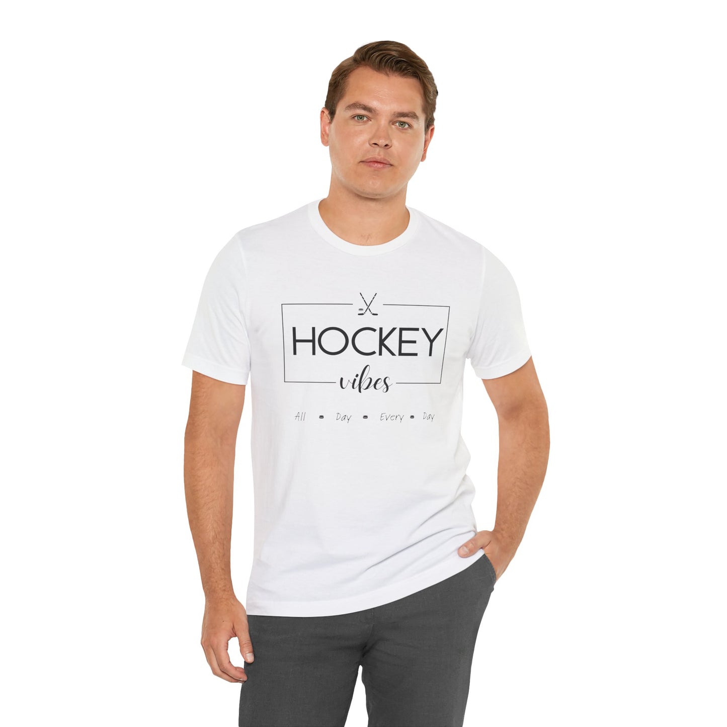 Unisex Jersey Short Sleeve Tee- Hockey Vibes