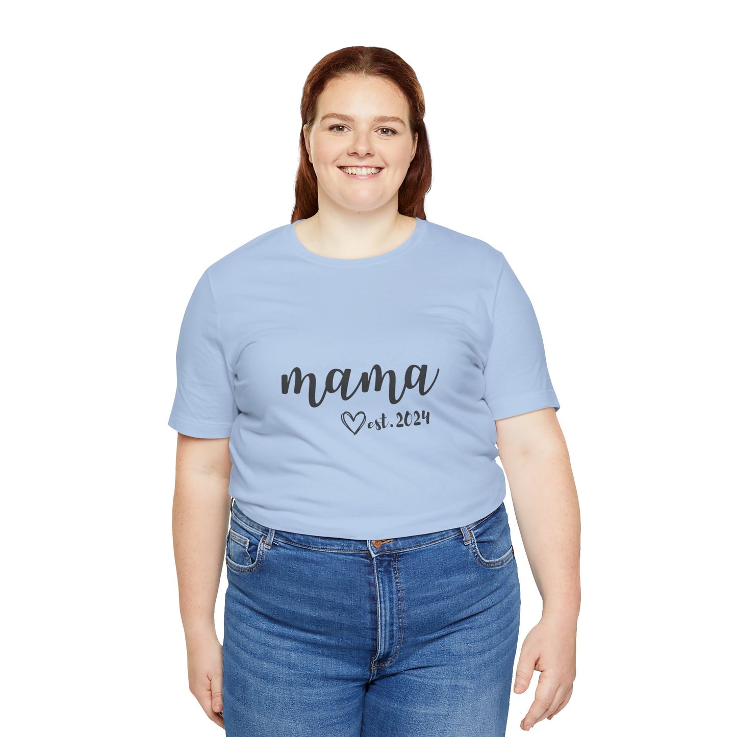 Unisex Jersey Short Sleeve Tee- MAMA EST 2024