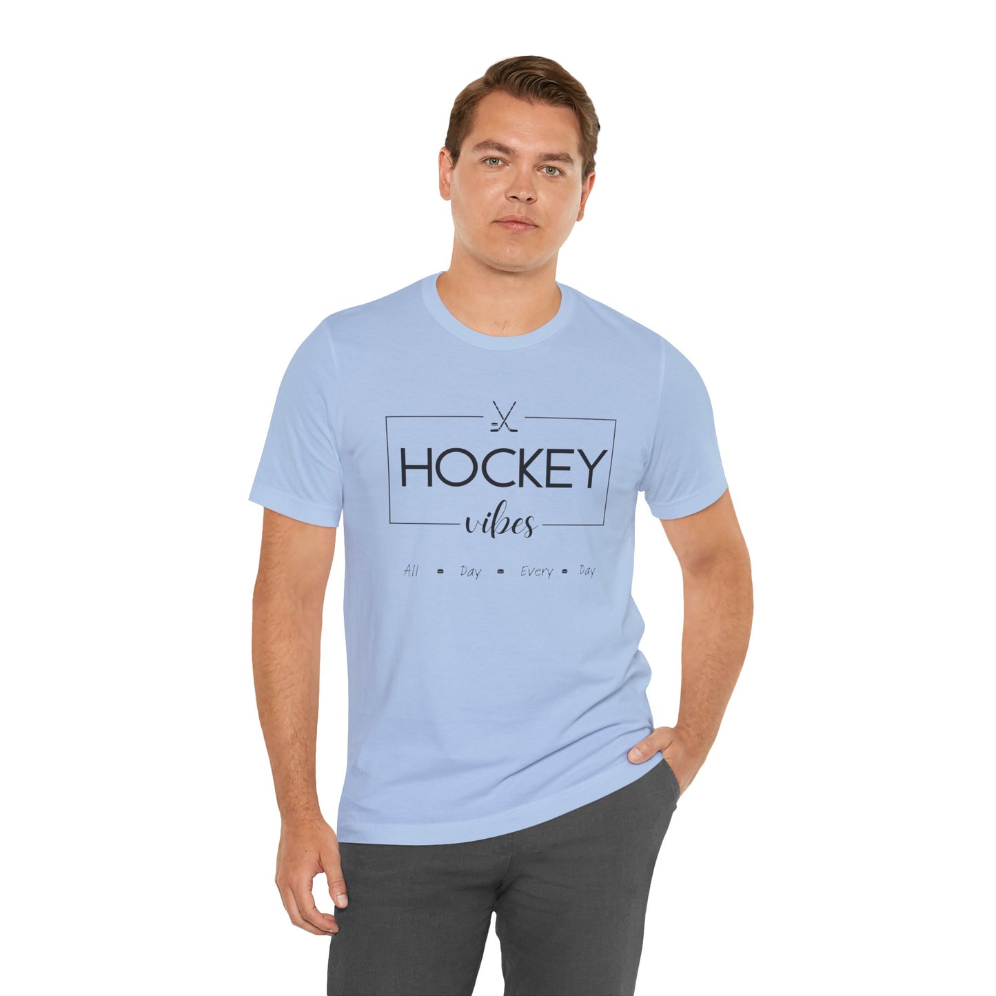Unisex Jersey Short Sleeve Tee- Hockey Vibes