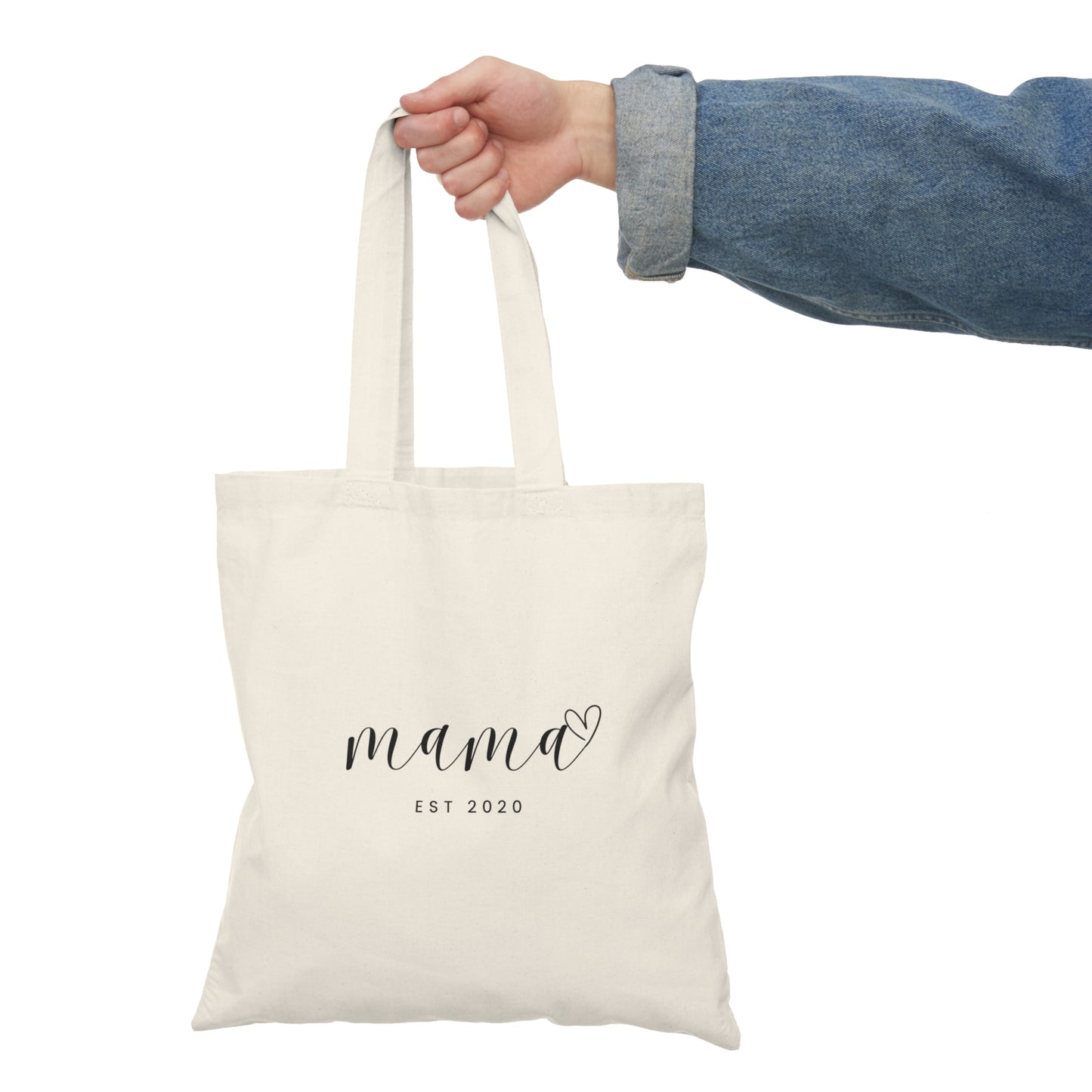 Natural Tote Bag - MAMA EST 2020