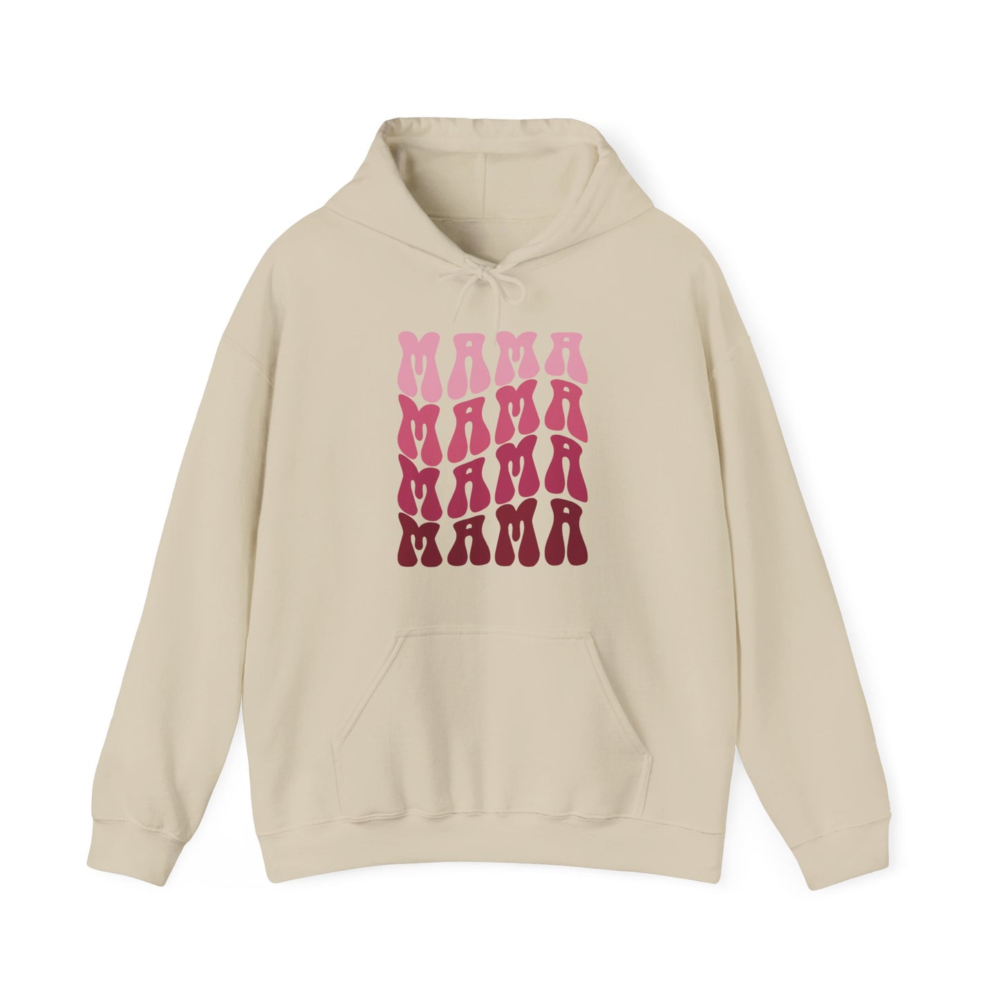 Unisex Hooded Sweatshirt- Mama print in pink