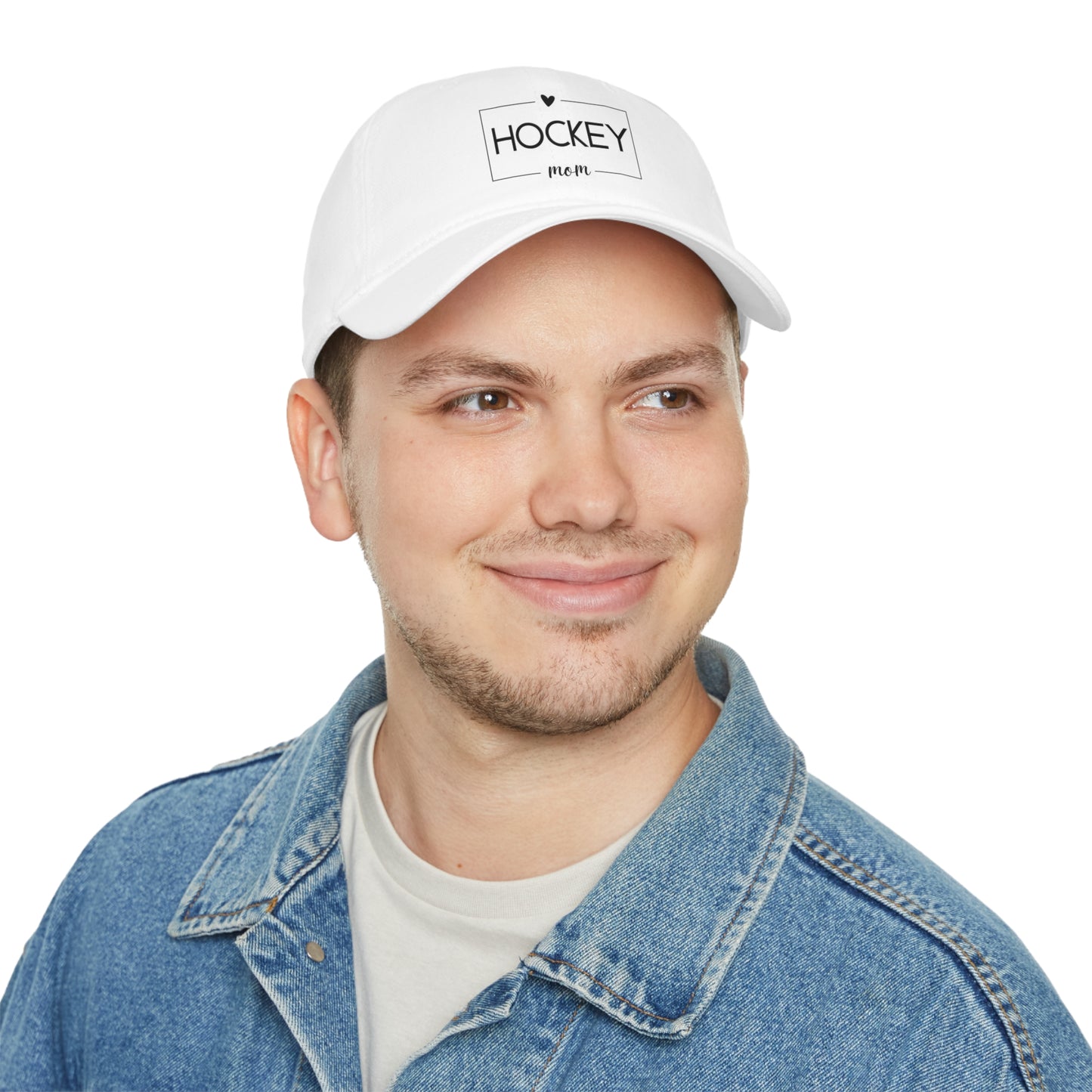 Low Profile Baseball Cap- Hockey Mom Print