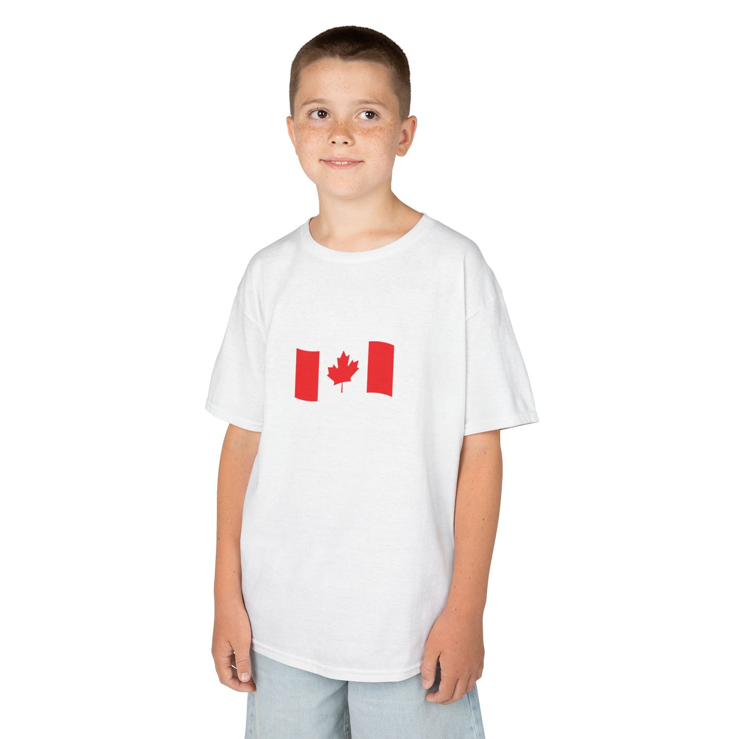 Kids Cotton Tshirt- Canadian Flag