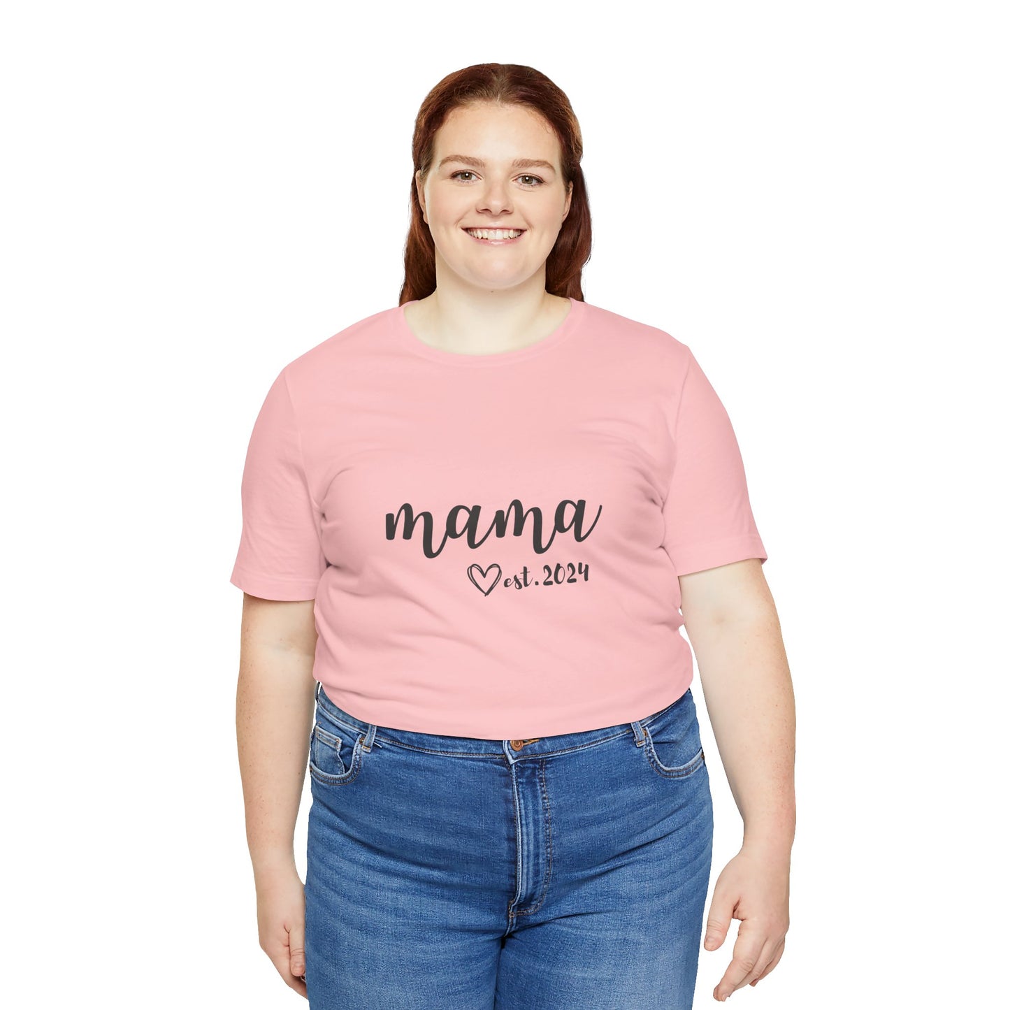 Unisex Jersey Short Sleeve Tee- MAMA EST 2024