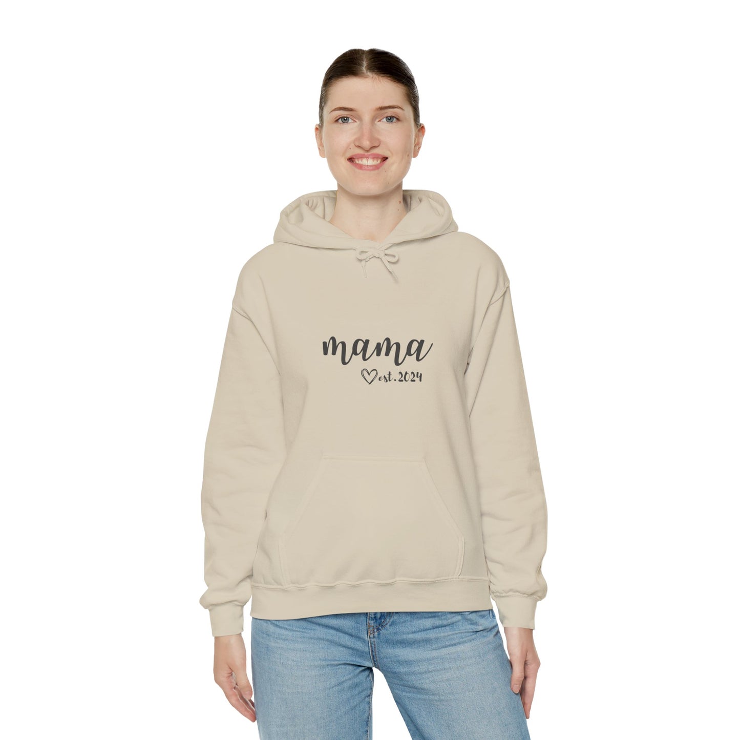 Unisex Hooded Sweatshirt- MAMA EST 2024
