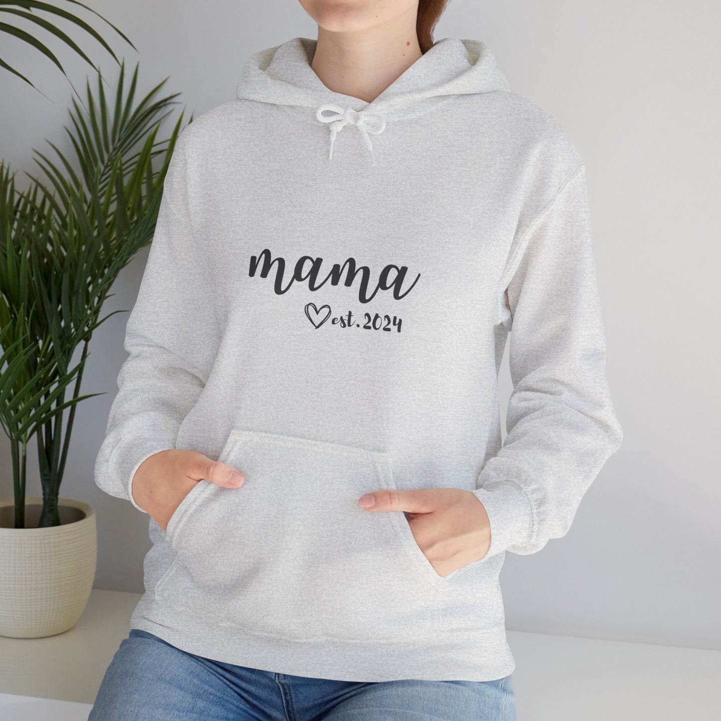 Unisex Hooded Sweatshirt- MAMA EST 2024
