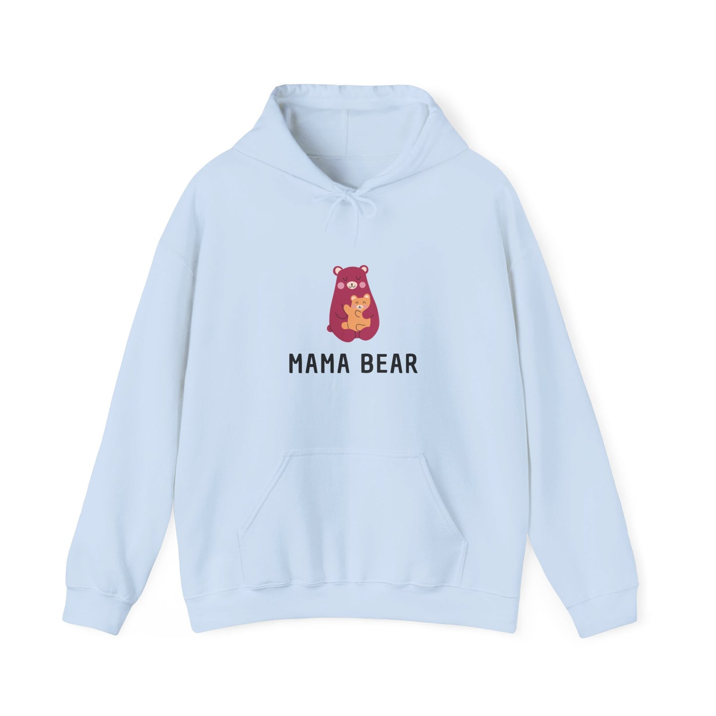 Unisex Hooded Sweatshirt- Pink Mama Bear