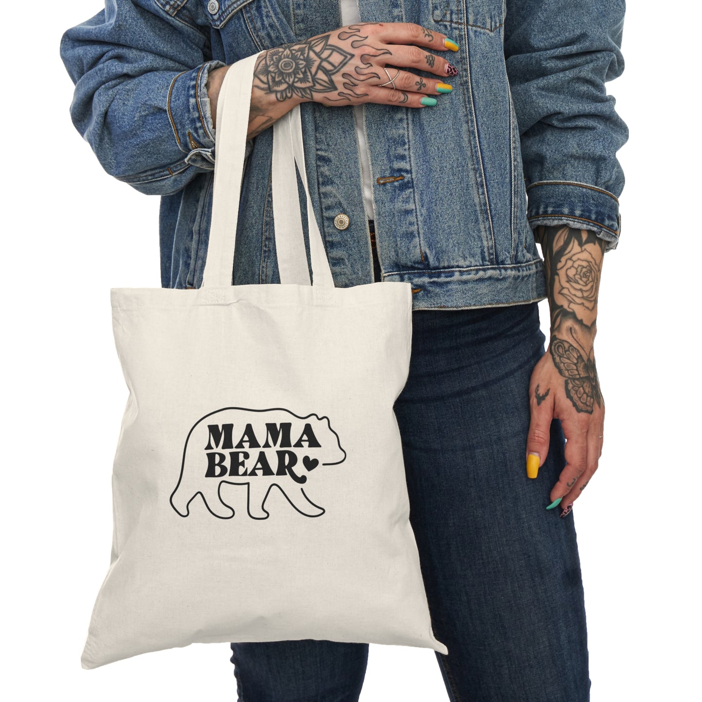 Natural Tote Bag - Mama Bear