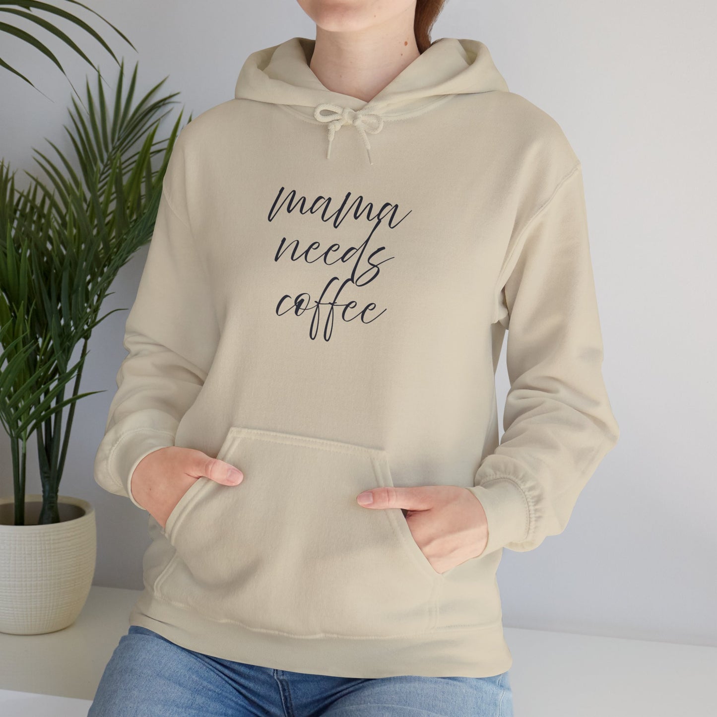 Unisex Hooded Sweatshirt- Mama Needs Coffee