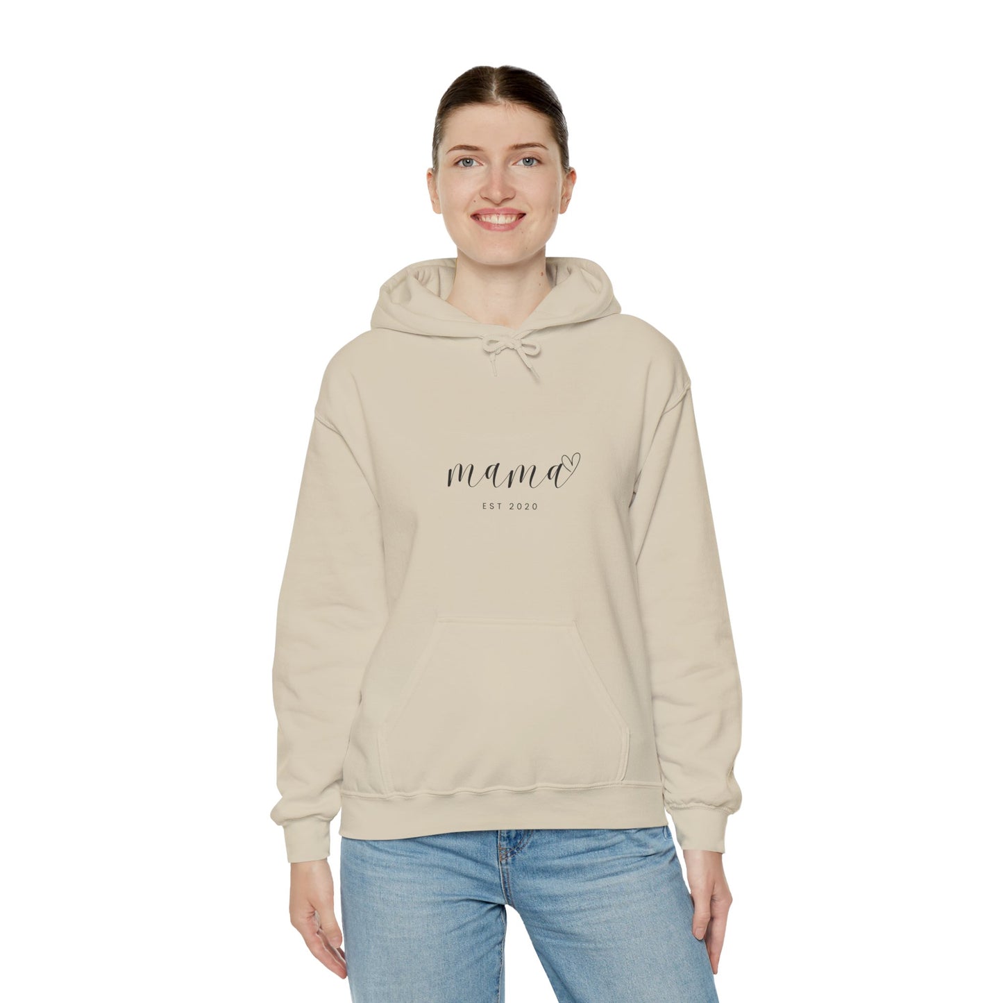 Unisex Hooded Sweatshirt- MAMA EST 2020