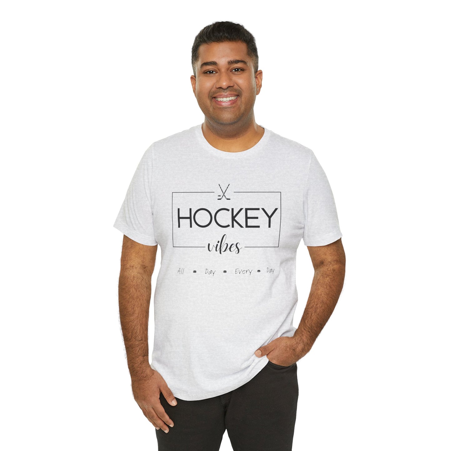 Unisex Jersey Short Sleeve Tee- Hockey Vibes
