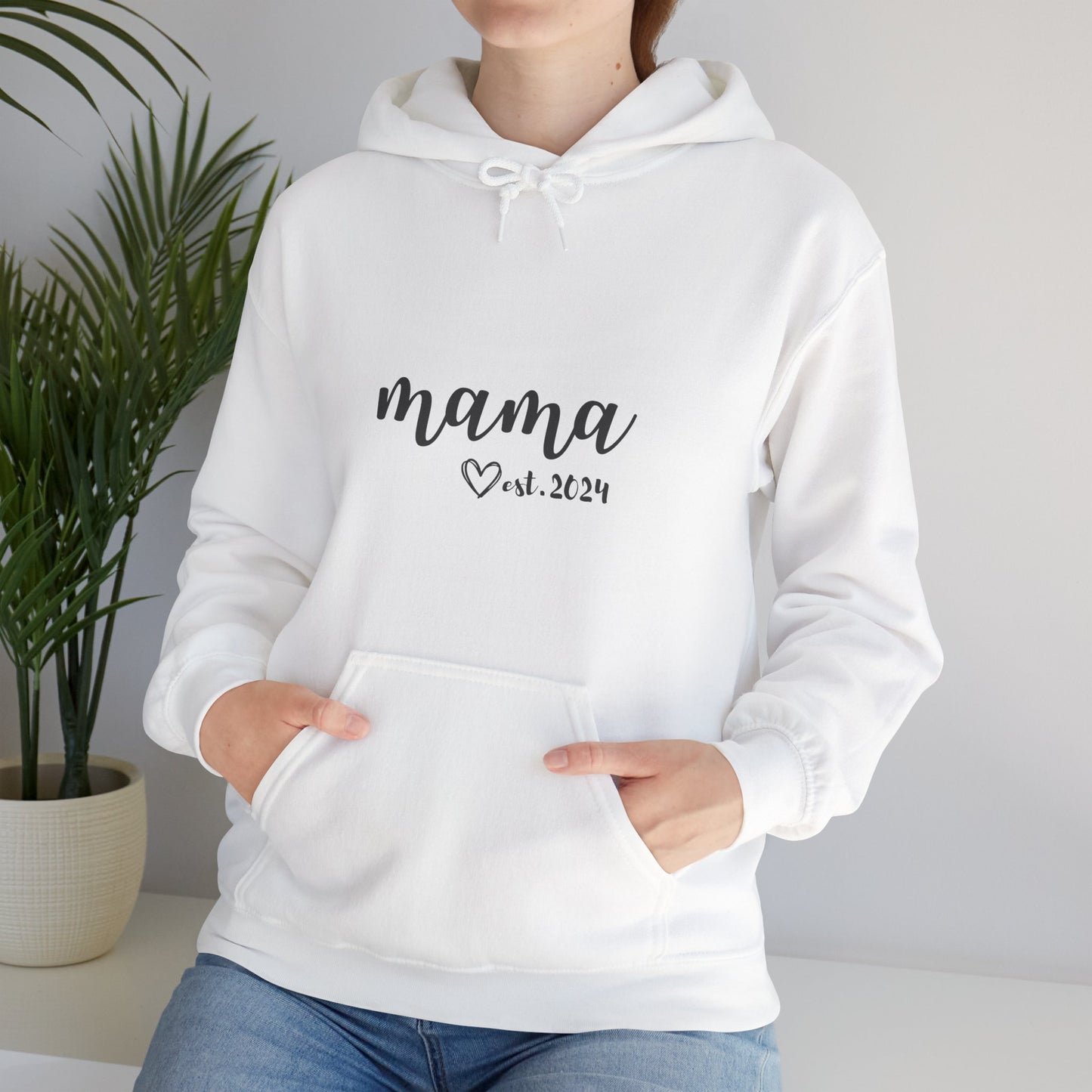 Unisex Hooded Sweatshirt- MAMA EST 2024