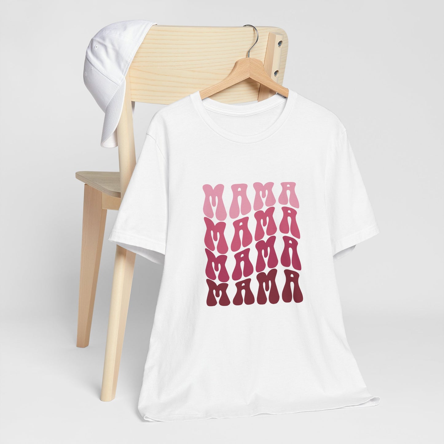 Unisex Jersey Short Sleeve Tee- Pink MAMA Print