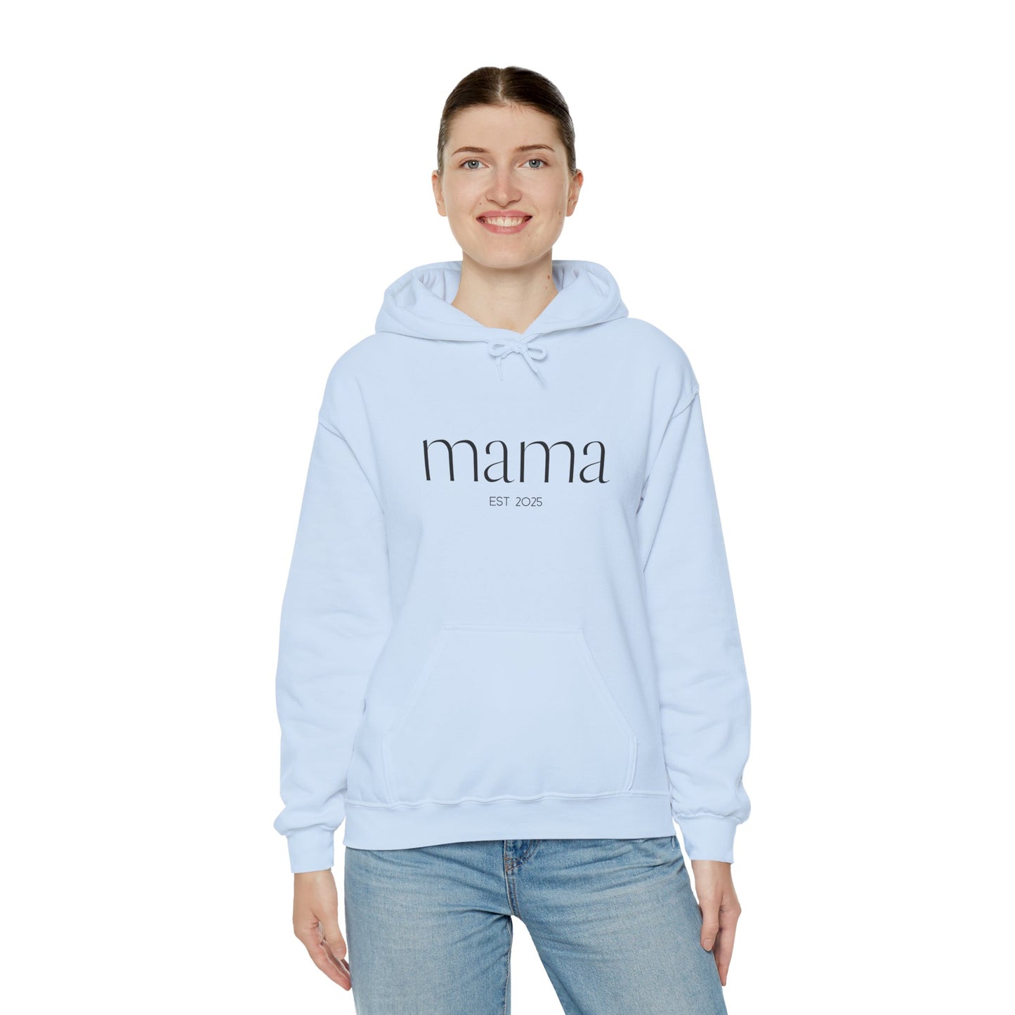 Unisex Hooded Sweatshirt- Mama Est 2025.