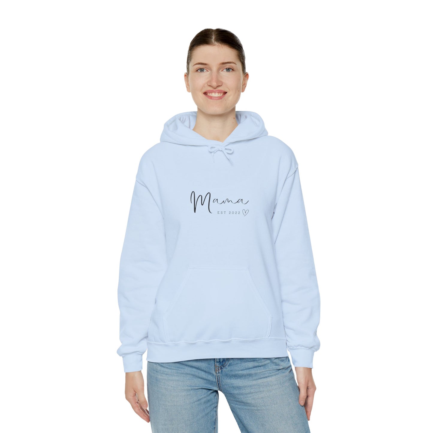 Unisex Hooded Sweatshirt- MAMA EST 2022
