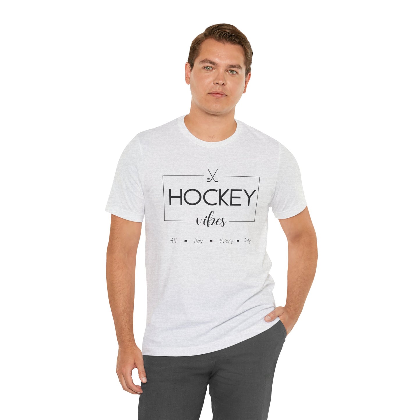 Unisex Jersey Short Sleeve Tee- Hockey Vibes