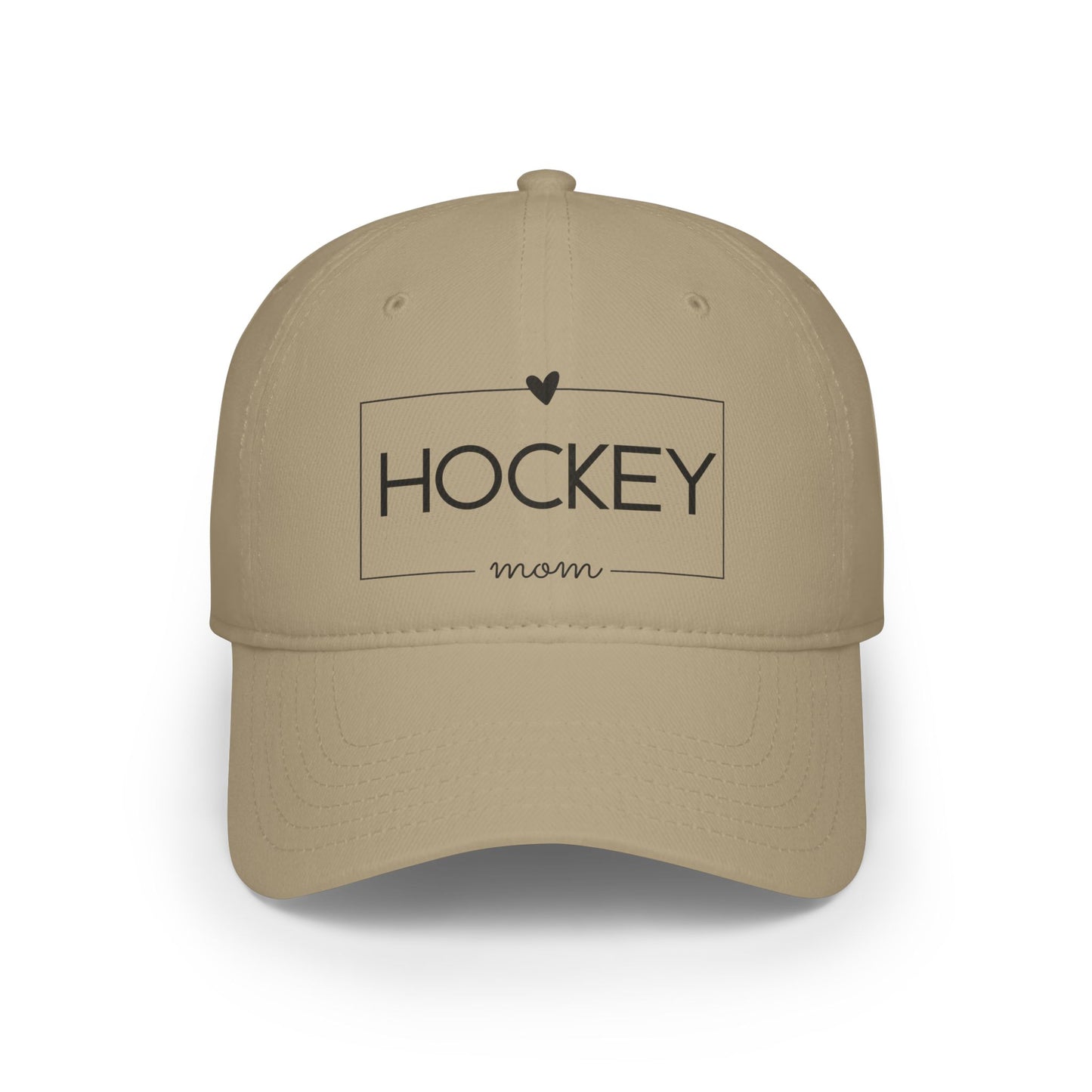 Low Profile Baseball Cap- Hockey Mom Print