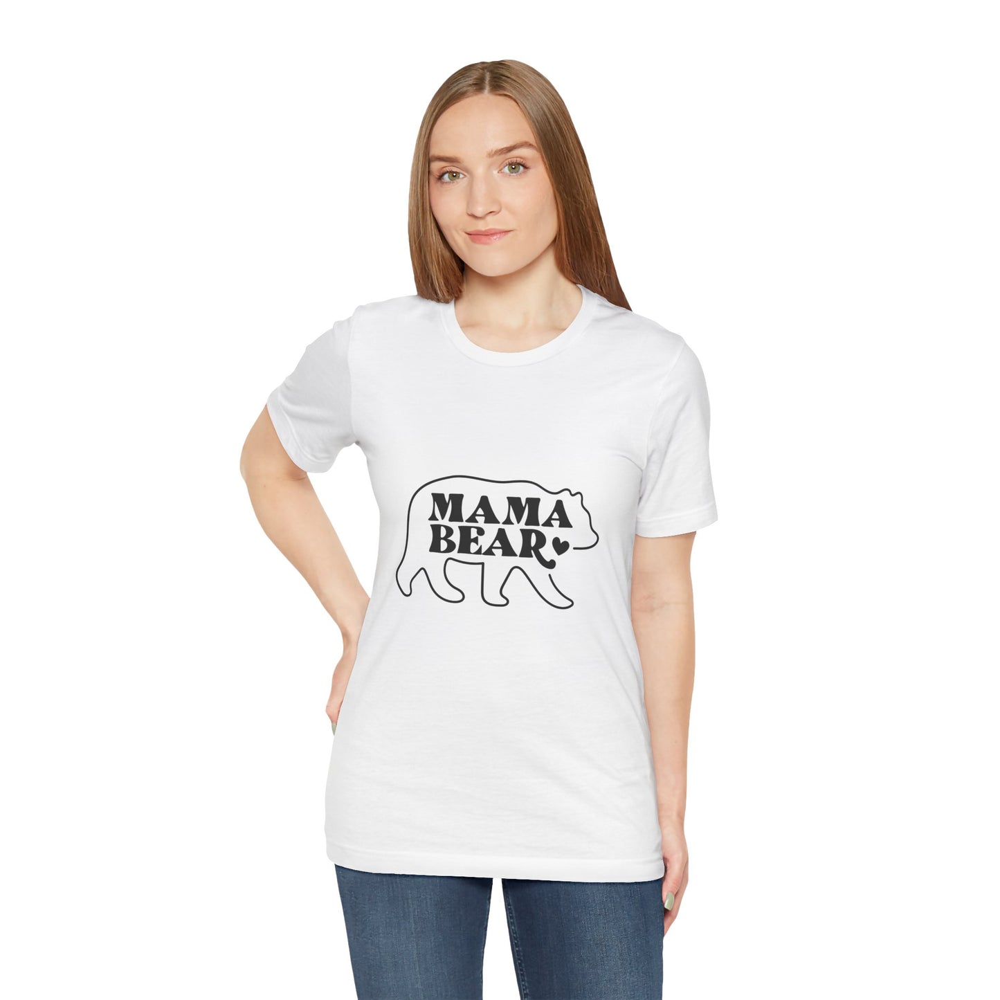 Unisex Jersey Short Sleeve Tee- Mama-bear Print