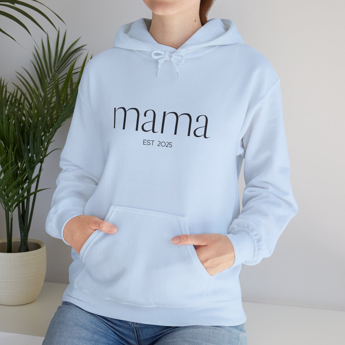 Unisex Hooded Sweatshirt- Mama Est 2025.
