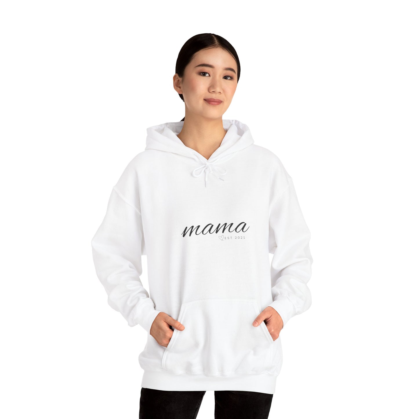 Unisex Hooded Sweatshirt- MAMA EST 2021