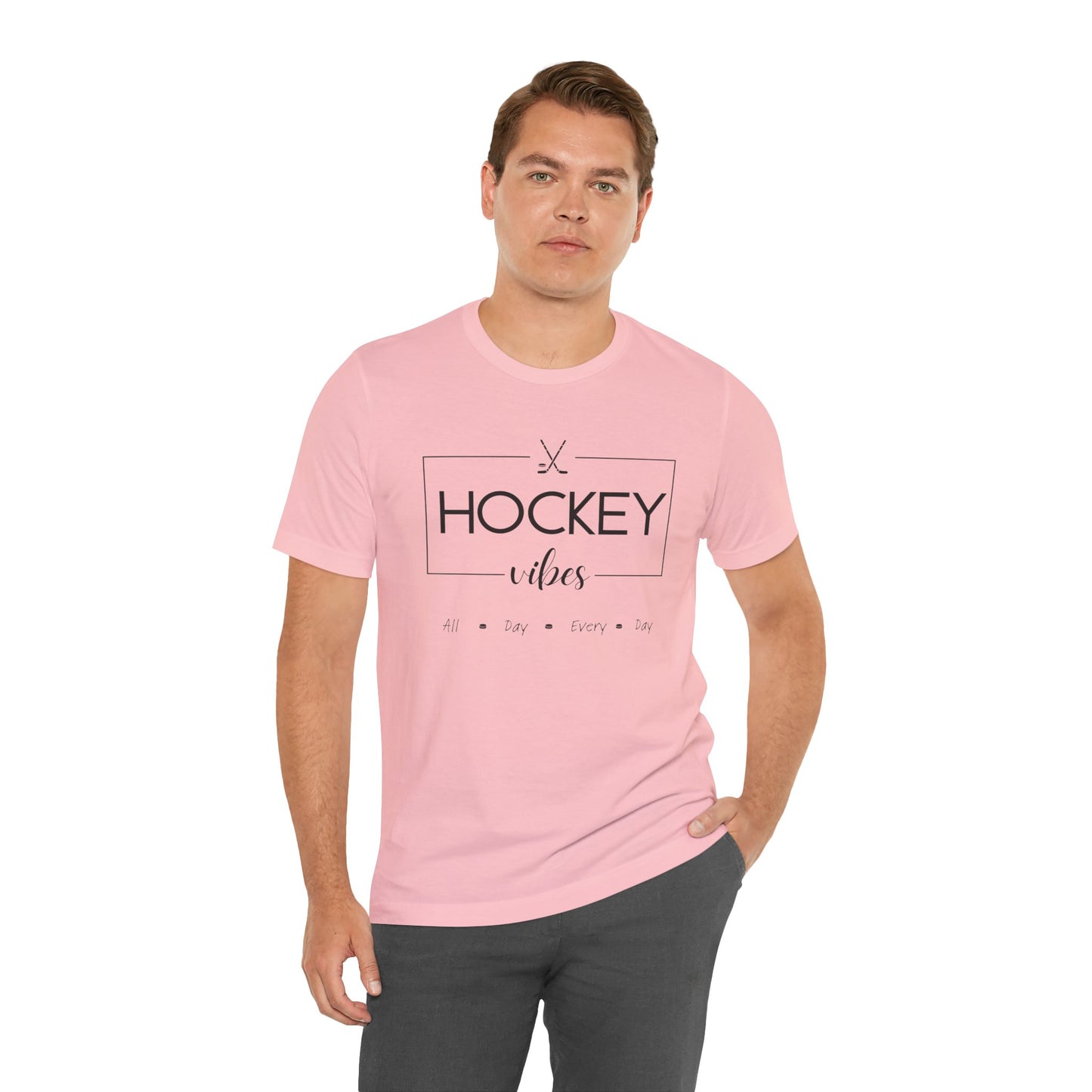Unisex Jersey Short Sleeve Tee- Hockey Vibes