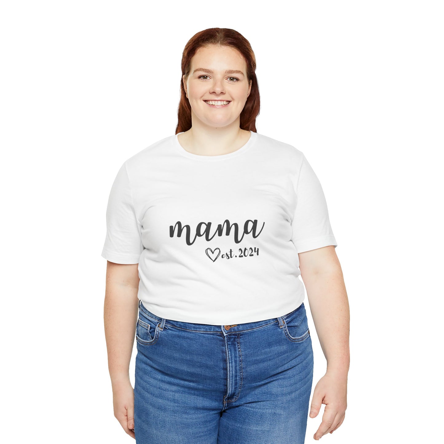 Unisex Jersey Short Sleeve Tee- MAMA EST 2024