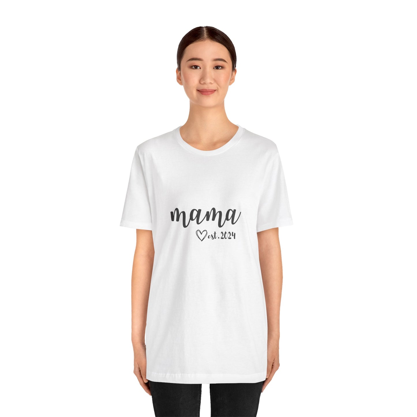 Unisex Jersey Short Sleeve Tee- MAMA EST 2024