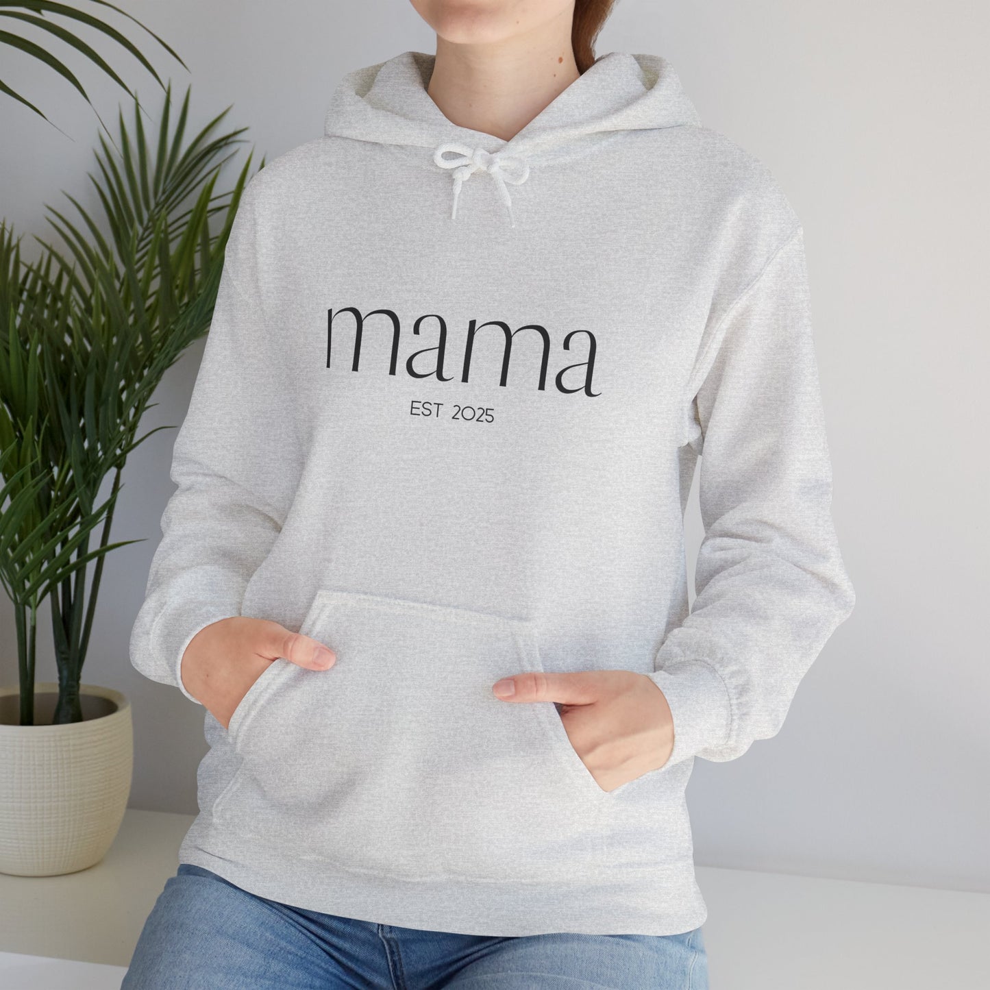 Unisex Hooded Sweatshirt- Mama Est 2025.