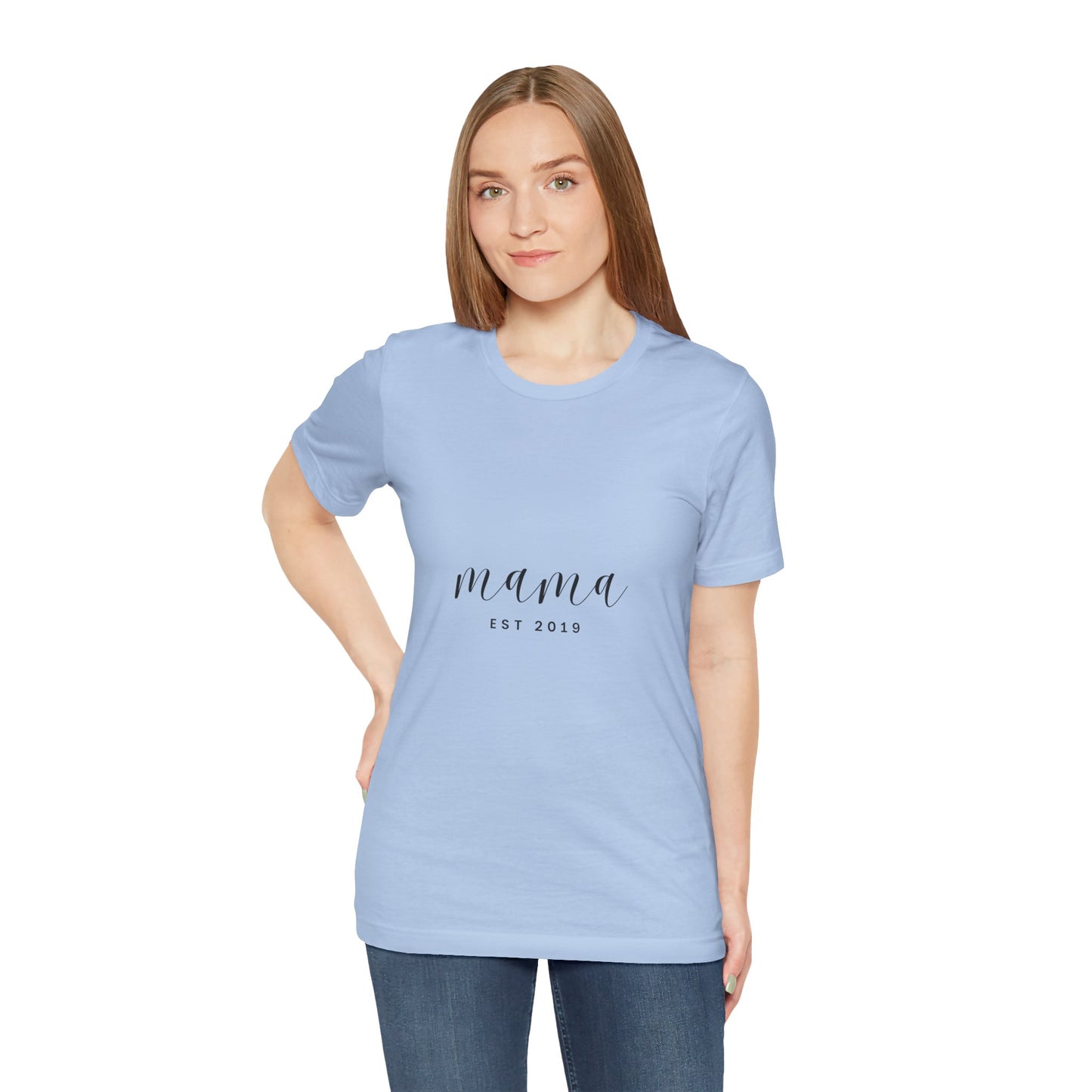 Unisex Jersey Short Sleeve Tee- MAMA EST 2019