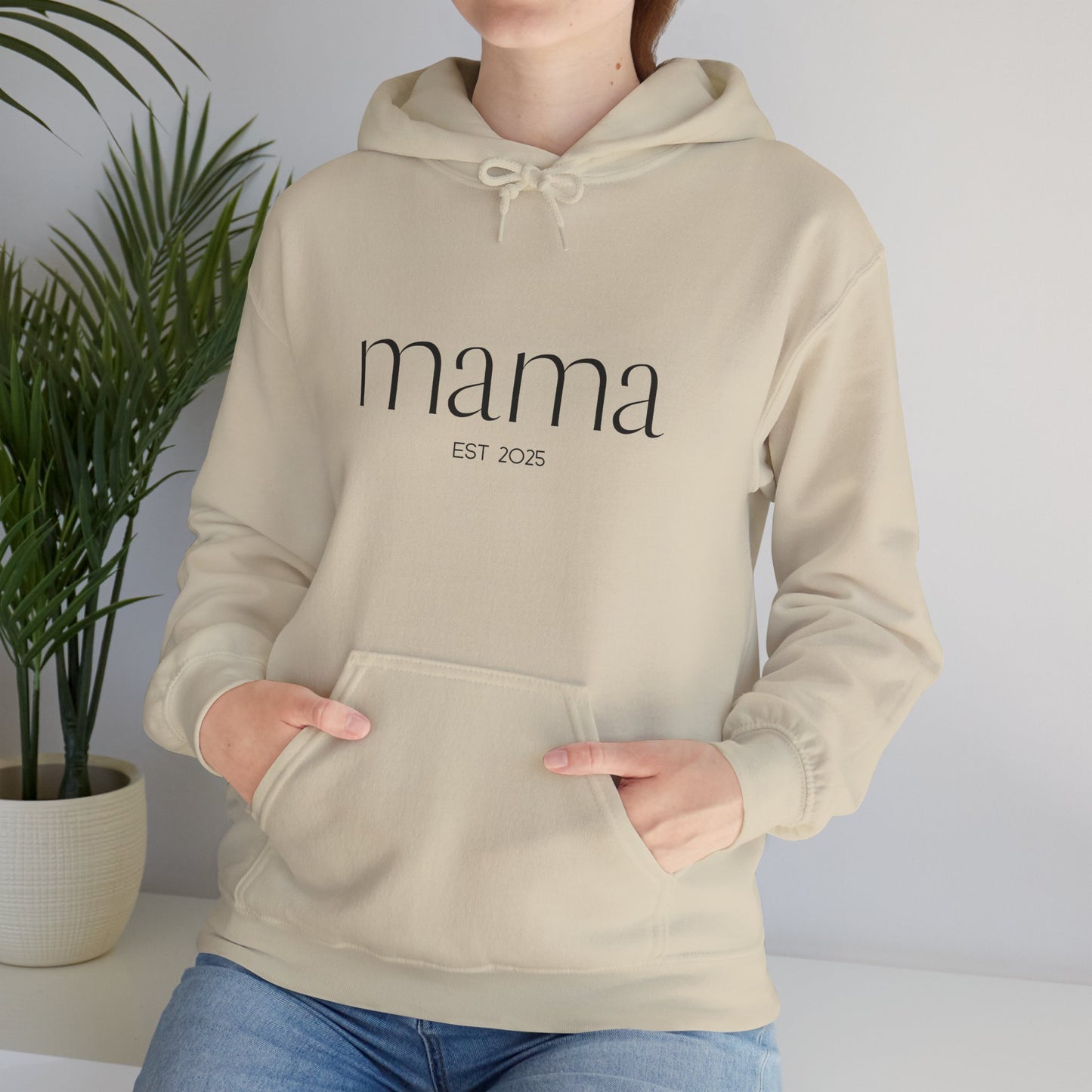 Unisex Hooded Sweatshirt- Mama Est 2025.