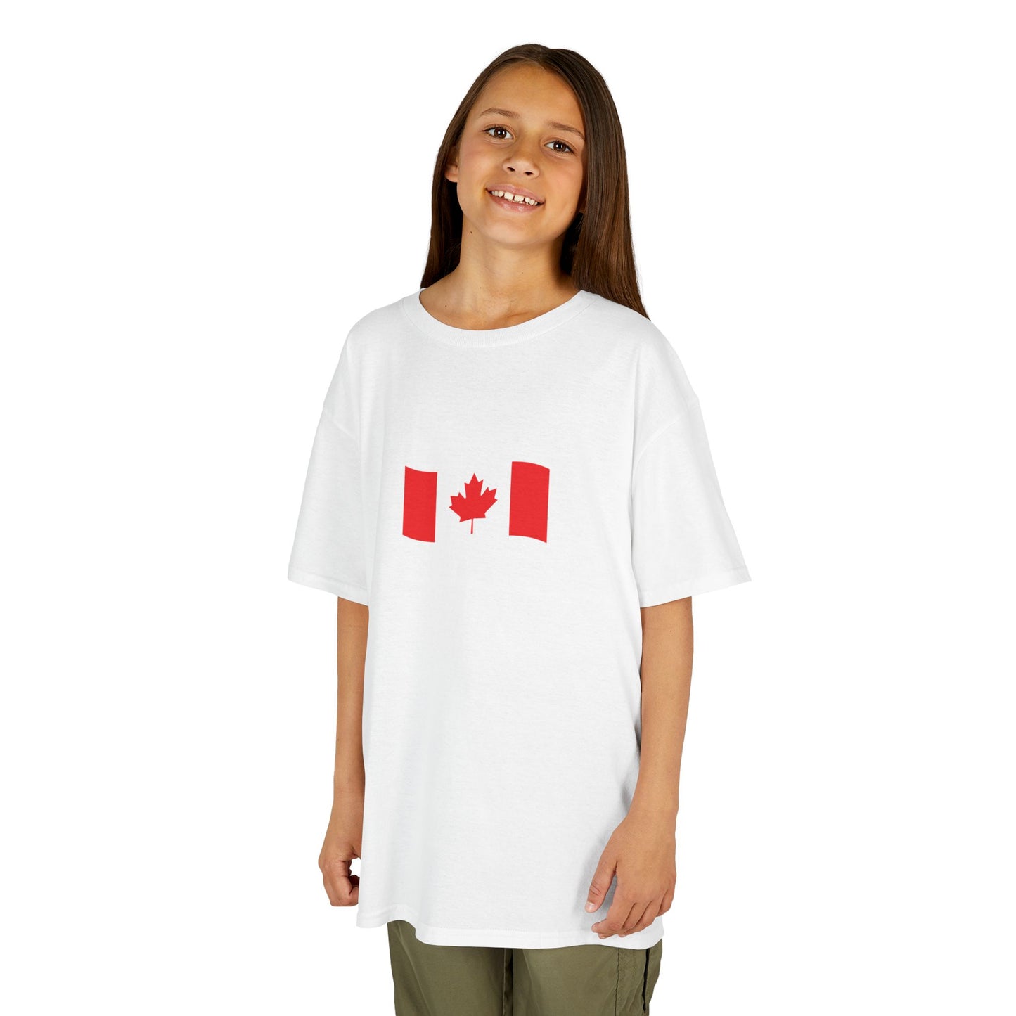 Kids Cotton Tshirt- Canadian Flag