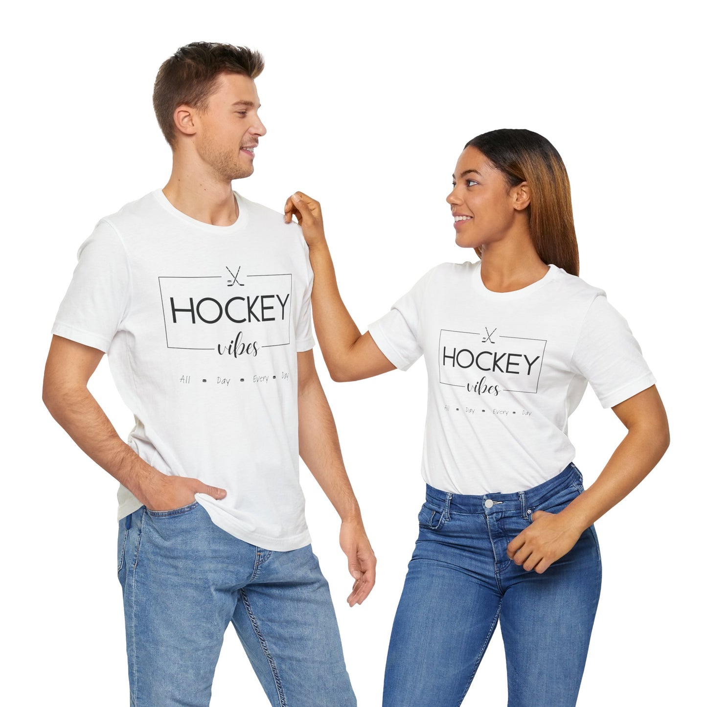 Unisex Jersey Short Sleeve Tee- Hockey Vibes