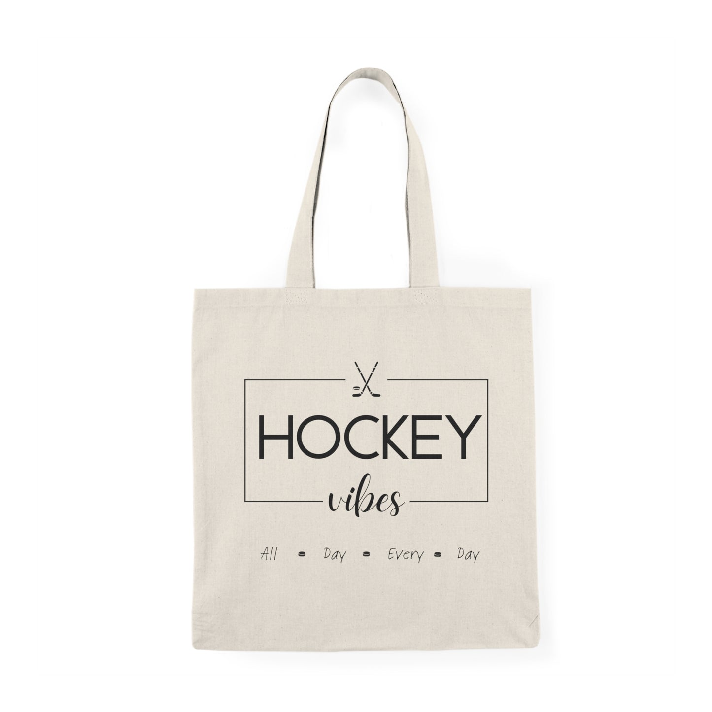 Natural Tote Bag - Hockey Vibes