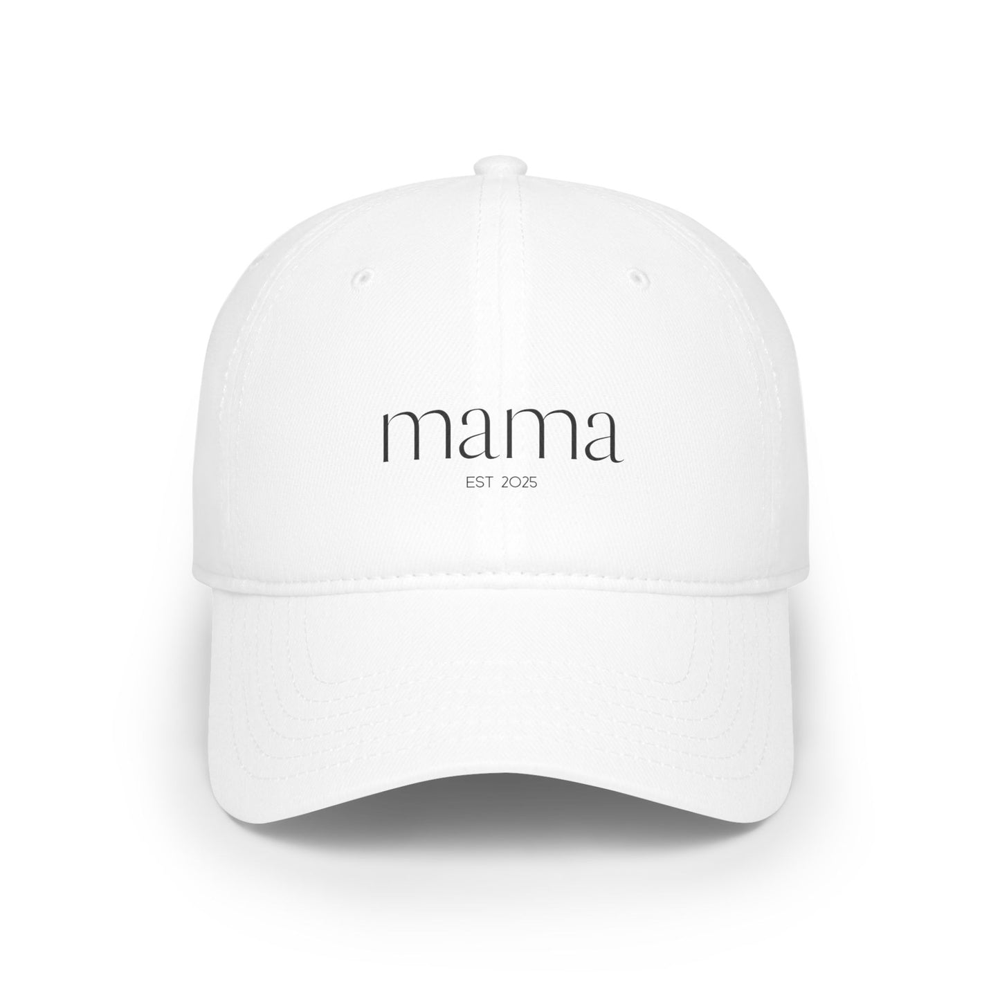 Low Profile Baseball Cap- Mama Est 2025