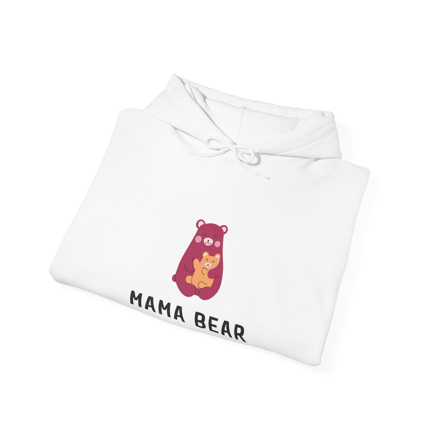 Unisex Hooded Sweatshirt- Pink Mama Bear