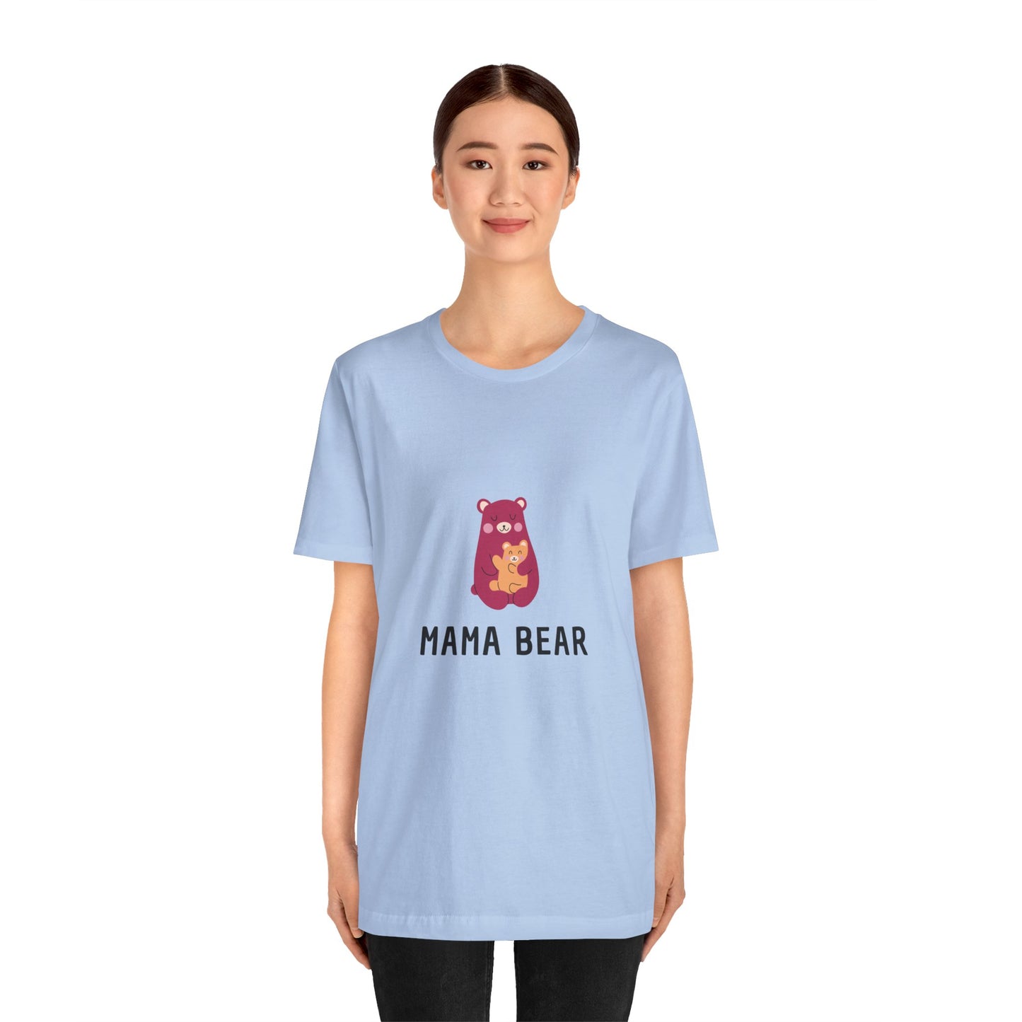 Unisex Jersey Short Sleeve Tee- Pink Mama Bear