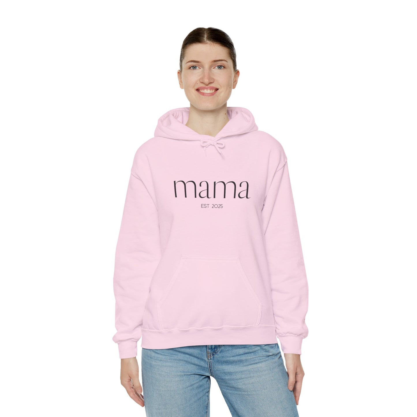 Unisex Hooded Sweatshirt- Mama Est 2025.