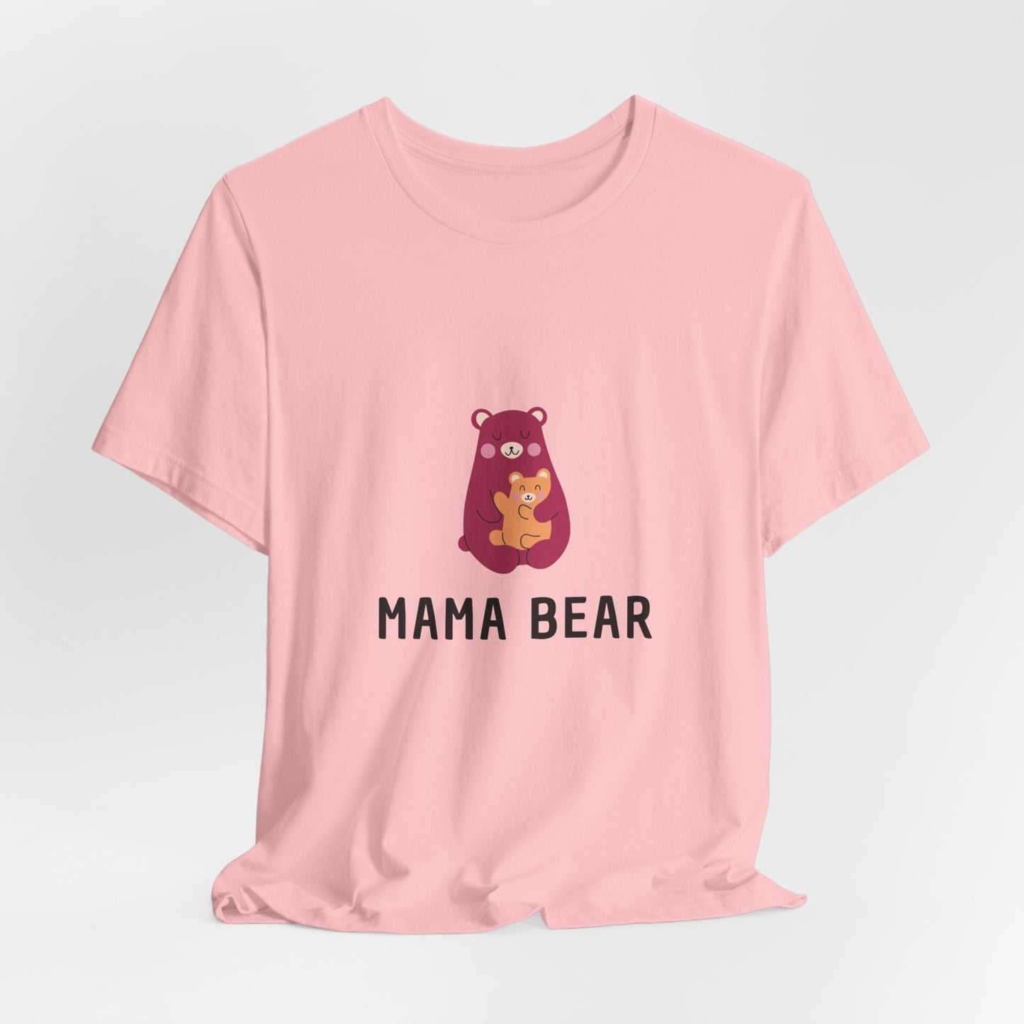 Unisex Jersey Short Sleeve Tee- Pink Mama Bear
