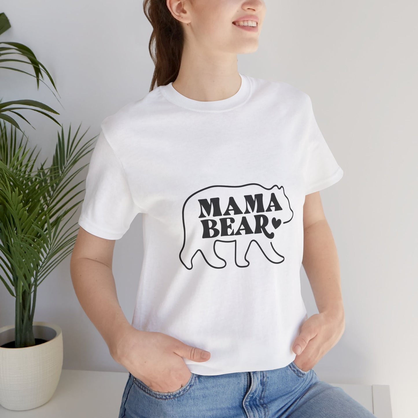 Unisex Jersey Short Sleeve Tee- Mama-bear Print