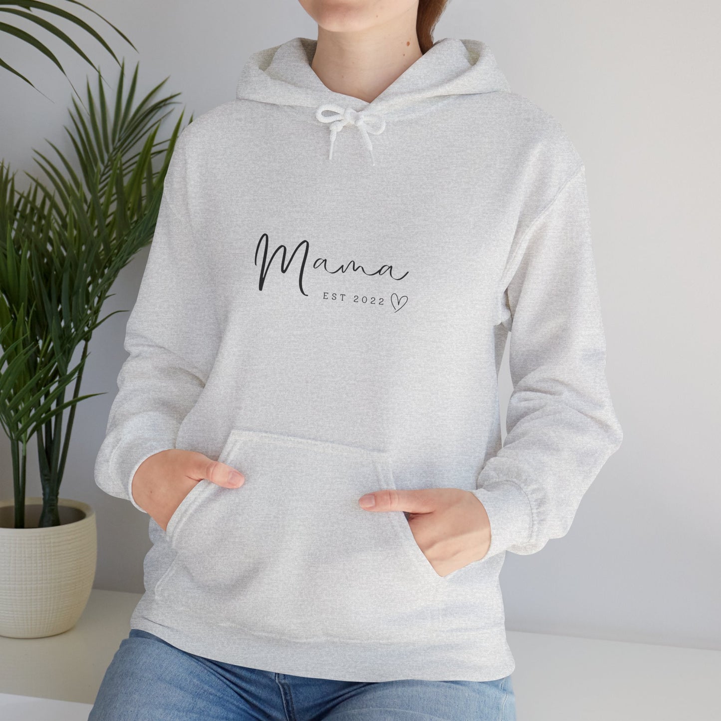Unisex Hooded Sweatshirt- MAMA EST 2022