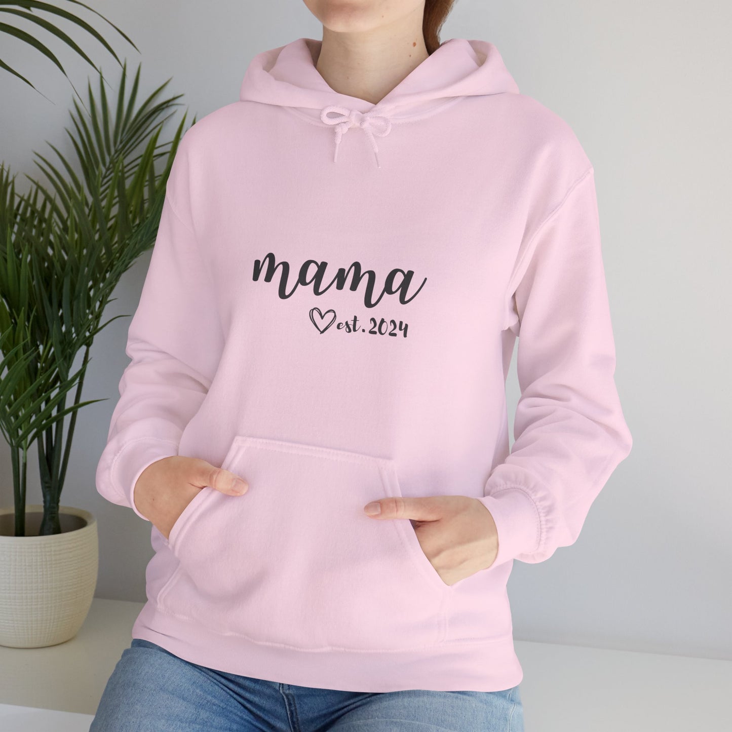 Unisex Hooded Sweatshirt- MAMA EST 2024