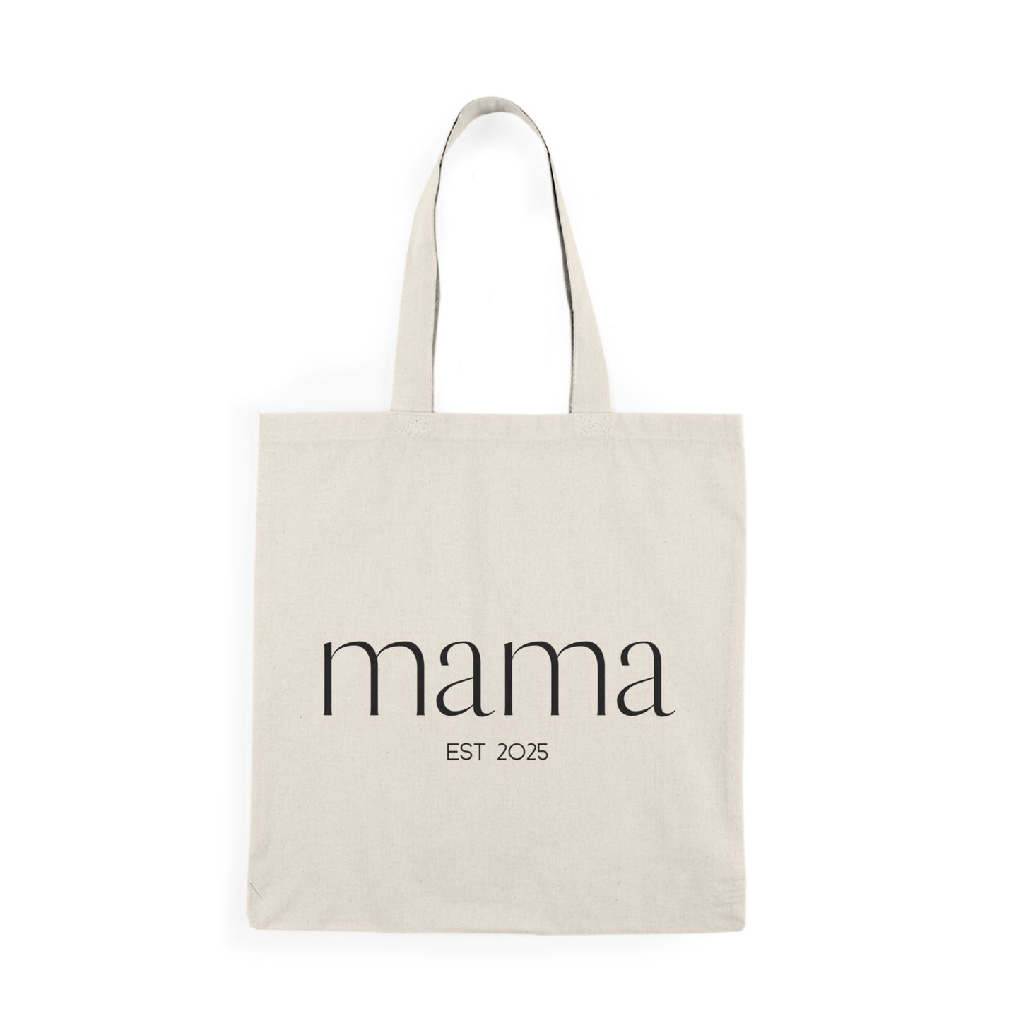 Natural Tote Bag - Mama Est 2025