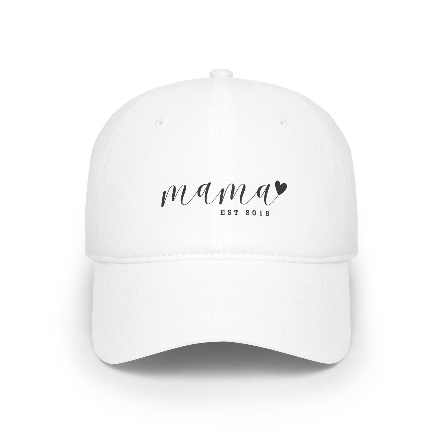 Low Profile Baseball Cap- MAMA EST 2018