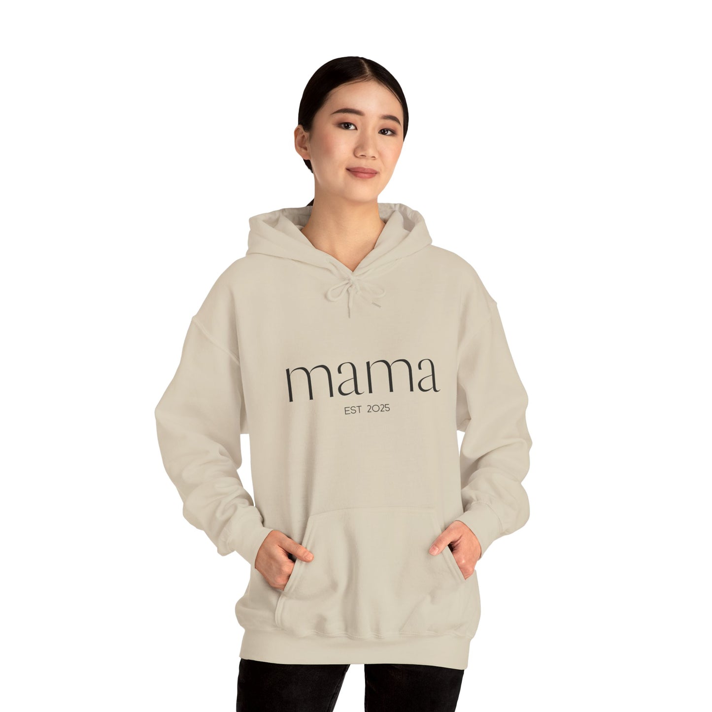 Unisex Hooded Sweatshirt- Mama Est 2025.
