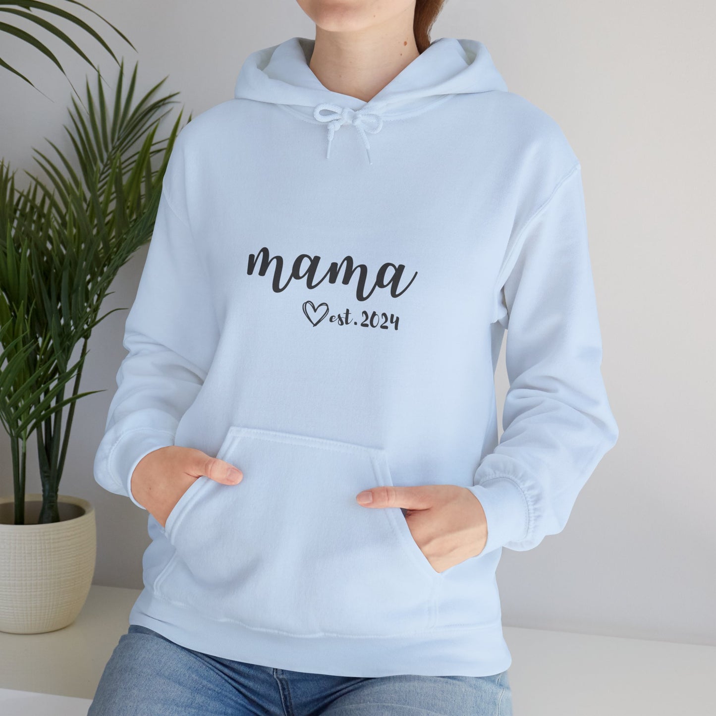 Unisex Hooded Sweatshirt- MAMA EST 2024