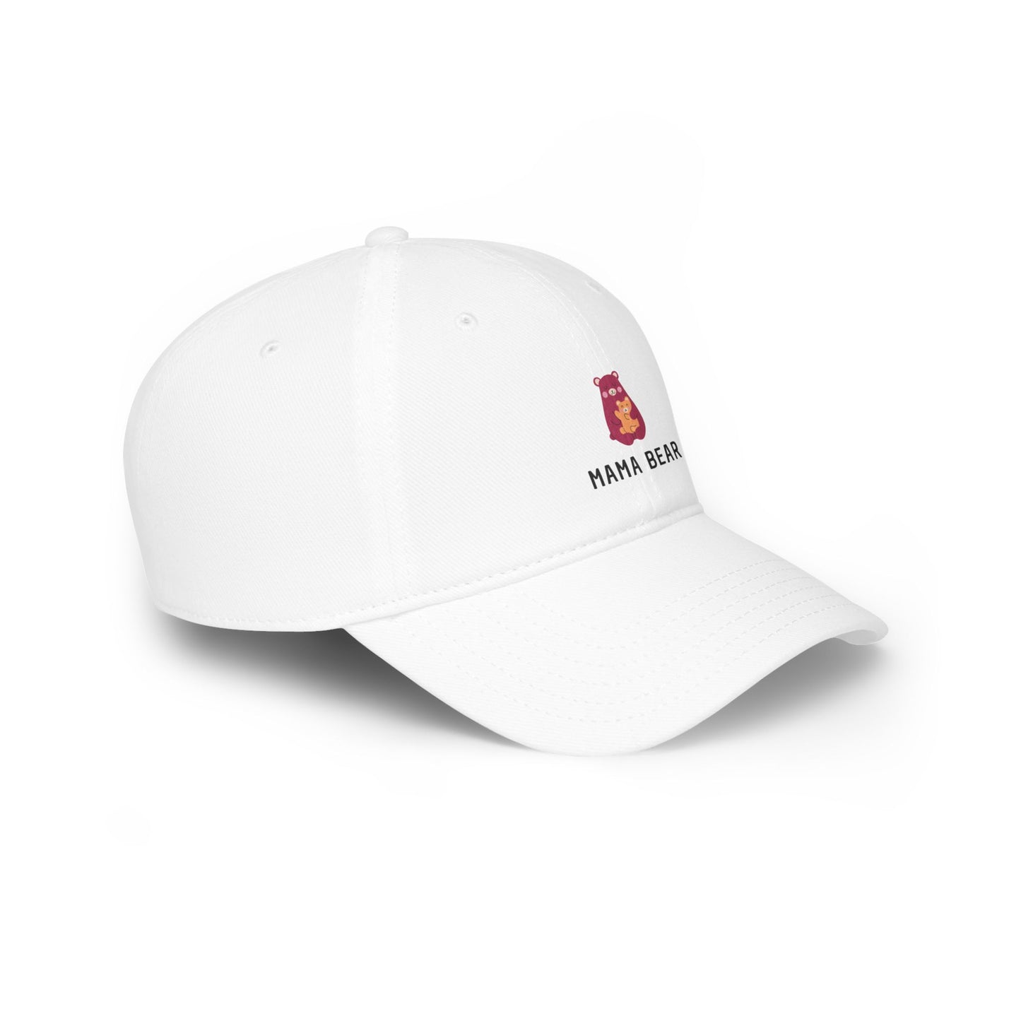 Low Profile Baseball Cap- Pink Mama Bear