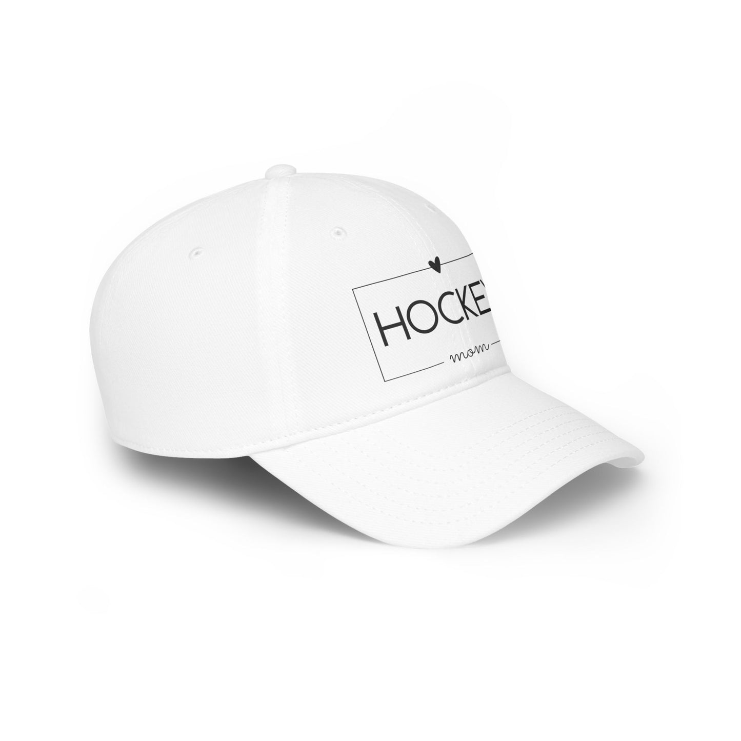 Low Profile Baseball Cap- Hockey Mom Print