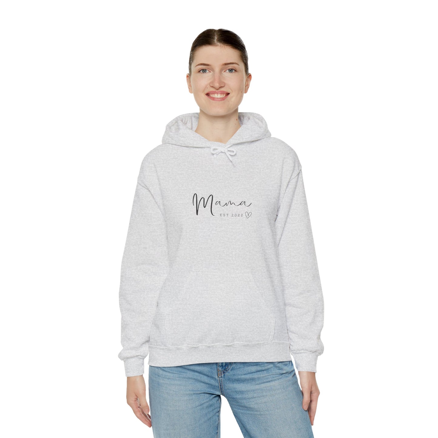 Unisex Hooded Sweatshirt- MAMA EST 2022