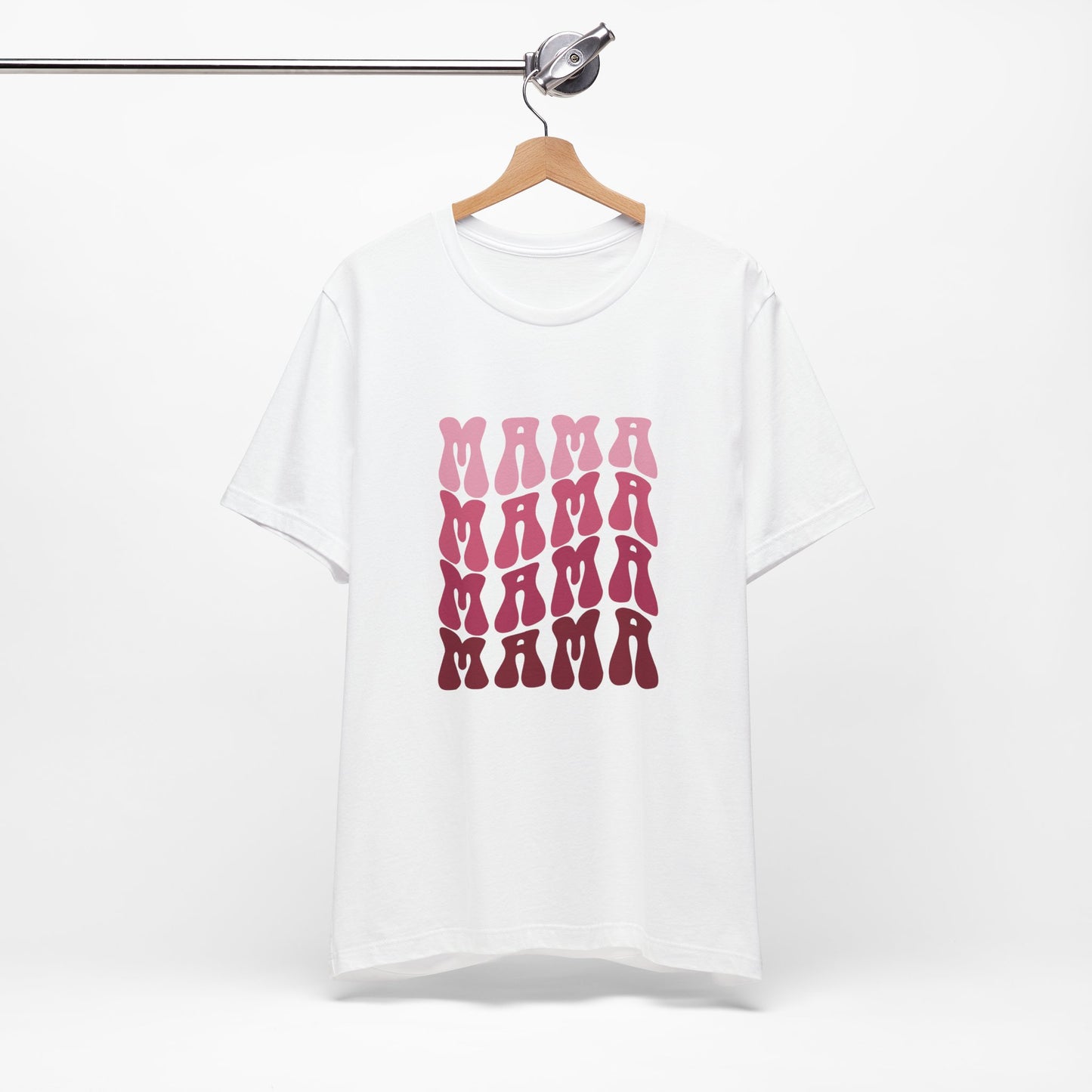 Unisex Jersey Short Sleeve Tee- Pink MAMA Print