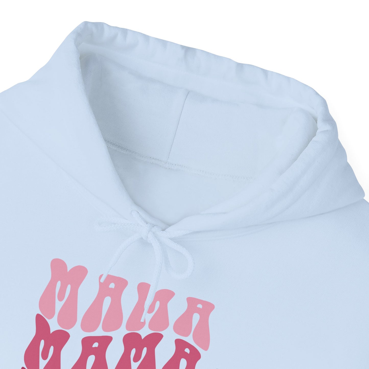 Unisex Hooded Sweatshirt- Mama print in pink